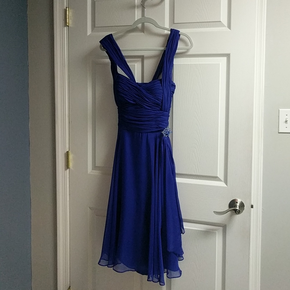Blue cocktail dress